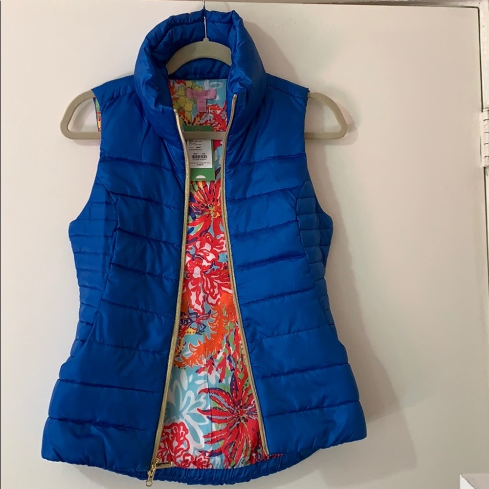 NWT Lilly Pulitzer Allie packable down vest BBC